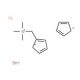 (Ferrocenylmethyl)trimethylammonium Bromide (CAS 106157-30-6) - chemical structure image