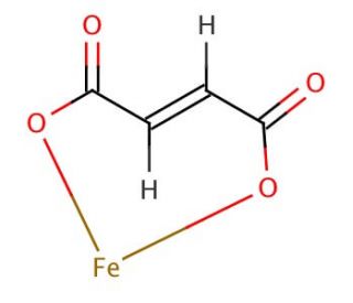 Ferrous fumarate (CAS 141-01-5) - chemical structure image