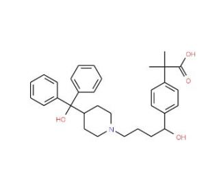 Fexofenadine (CAS 83799-24-0) - chemical structure image