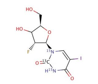 Fialuridine-15N2,13C - chemical structure image