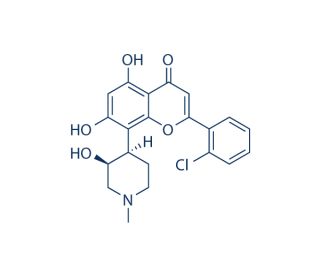 Flavopiridol (CAS 146426-40-6) - chemical structure image