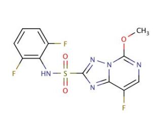 Florasulam (CAS 145701-23-1) - chemical structure image