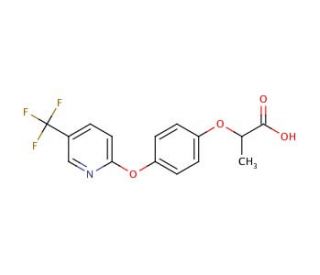 Fluazifop (CAS 69335-91-7) - chemical structure image