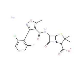 Flucloxacillin sodium (CAS 1847-24-1) - chemical structure image
