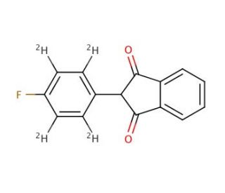 Fluindione-d4 (CAS 957-56-2 (unlabeled)) - chemical structure image
