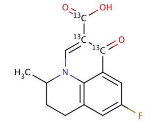 Flumequine-13C3 - chemical structure image