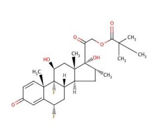 Flumethasone pivalate (CAS 2002-29-1) - chemical structure image