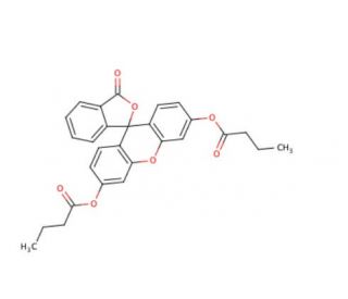 Fluorescein dibutyrate (CAS 7298-65-9) - chemical structure image