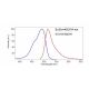 Graph showing the excitation and emission spectra of Fluorescein sodium salt: sc-206026.