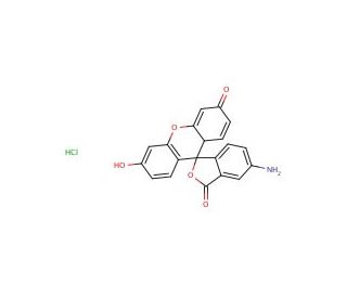 Fluoresceinamine Hydrochloride Isomer 1 (CAS 53360-53-5) - chemical structure image
