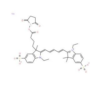 Fluorescent red 647 reactive - chemical structure image