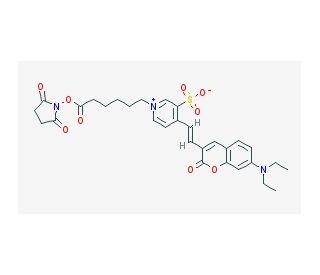 Fluorescent Red Mega 520 NHS-ester - chemical structure image