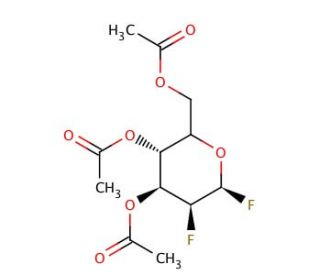 Fluoro 2-Deoxy-2-fluoro-3,4,6-tri-O-acetyl-D-glucose (CAS 86786-39-2) - chemical structure image