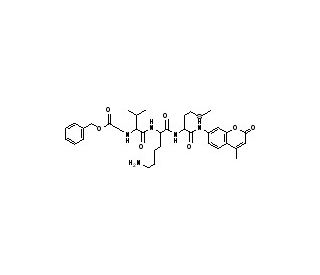 Fluorogenic Proteasome Substrate (CAS 141223-71-4) - chemical structure image
