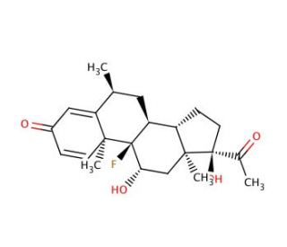 Fluorometholone (CAS 426-13-1) - chemical structure image