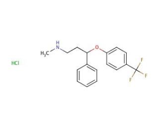 Fluoxetine hydrochloride (CAS 56296-78-7) - chemical structure image