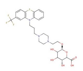 Fluphenazine &beta;-D-Glucuronide (CAS 133310-09-5) - chemical structure image