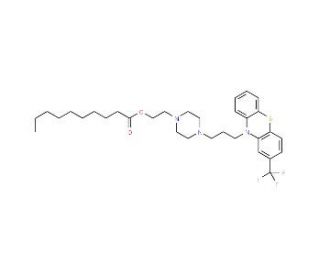 Fluphenazine decanoate (CAS 5002-47-1) - chemical structure image