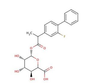 Flurbiprofen Acyl-&beta;-D-glucuronide (CAS 91683-37-3) - chemical structure image