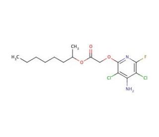 Fluroxypyr-1-methylheptyl ester (CAS 81406-37-3) - chemical structure image