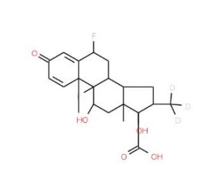 Fluticasone-d3 17&beta;-Carboxylic Acid - chemical structure image