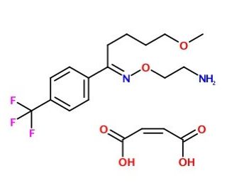 Fluvoxamine maleate (CAS 61718-82-9) - chemical structure image