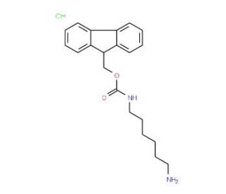 Fmoc-1,6-diaminohexane hydrochloride (CAS 166410-37-3) - chemical structure image
