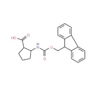 Fmoc-(1S,2S)-2-aminocyclopentane carboxylic acid (CAS 359586-64-4) - chemical structure image