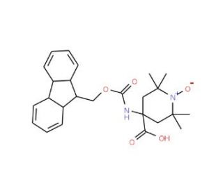 Fmoc-2,2,6,6-tetramethylpiperidine-N-oxyl-4-amino-4-carboxylic Acid (CAS 40761-70-4) - chemical structure image