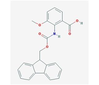 Fmoc-2-amino-3-methoxybenzoic acid - chemical structure image
