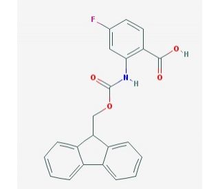 Fmoc-2-amino-4-fluorobenzoic acid - chemical structure image