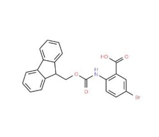 Fmoc-2-amino-5-bromobenzoic acid (CAS 183871-04-7) - chemical structure image