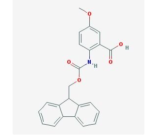 Fmoc-2-amino-5-methoxybenzoic acid (CAS 332121-93-4) - chemical structure image