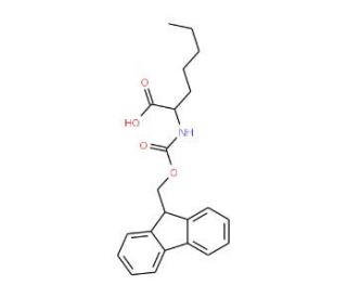 Fmoc-2-aminoheptanoic acid (CAS 1219184-45-8) - chemical structure image