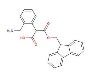 Fmoc-2-aminomethyl-phenylacetic acid (CAS 882847-15-6) - chemical structure image