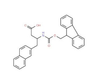 Fmoc-(2-naphthyl)-L-beta-homoalanine (CAS 270063-40-6) - chemical structure image