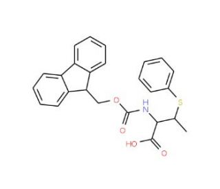 Fmoc-(2R,3S)-2-amino-3-(phenylthio)-butanoic acid - chemical structure image