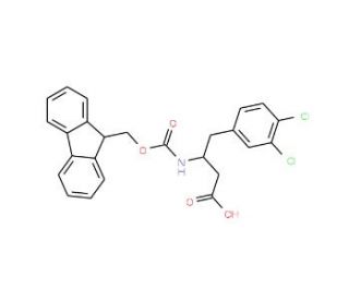 Fmoc-3,4-dichloro-L-beta-homophenylalanine (CAS 270063-52-0) - chemical structure image
