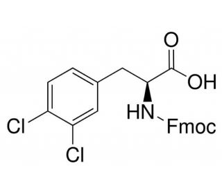 Fmoc-3,4-dichloro-L-phenylalanine (CAS 17766-59-5) - chemical structure image