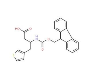 Fmoc-(3-thienyl)-D-beta-homoalanine (CAS 269726-93-4) - chemical structure image