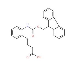 Fmoc-4-(2-aminophenyl)butanoic acid - chemical structure image
