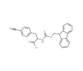 Fmoc-4-cyano-D-phenylalanine (CAS 205526-34-7) - chemical structure image
