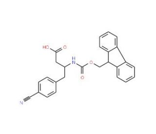 Fmoc-4-cyano-L-beta-homophenylalanine (CAS 270065-90-2) - chemical structure image