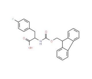 Fmoc-4-fluoro-DL-phenylalanine (CAS 264276-42-8) - chemical structure image