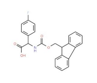 Fmoc-4-fluoro-L-phenylglycine - chemical structure image