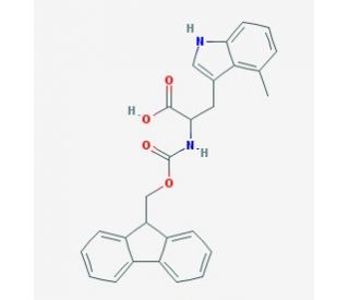 Fmoc-4-methyl-DL-tryptophan (CAS 1219279-39-6) - chemical structure image