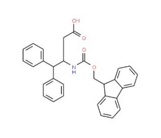 Fmoc-4-phenyl-D-beta-homophenylalanine (CAS 332062-08-5) - chemical structure image