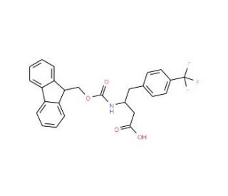 Fmoc-4-trifluoromethyl-D-beta-homophenylalanine (CAS 269726-78-5) - chemical structure image