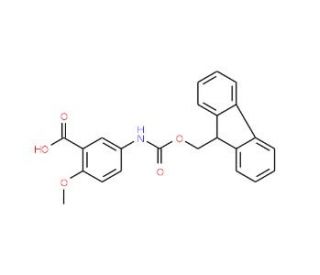Fmoc-5-amino-2-methoxybenzoic acid (CAS 165073-03-3) - chemical structure image