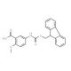 Fmoc-5-amino-2-methoxybenzoic acid (CAS 165073-03-3) - chemical structure image